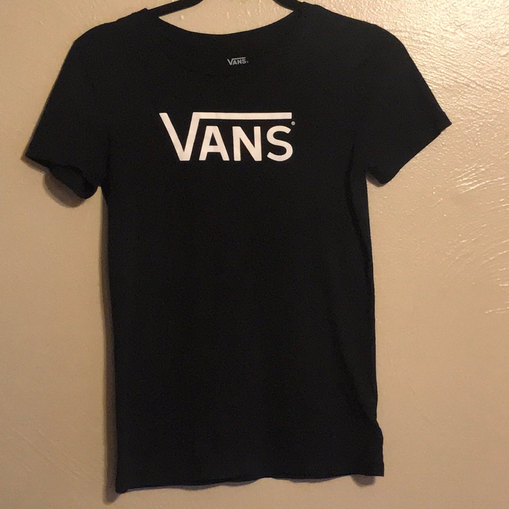 Vans boys medium black shirt